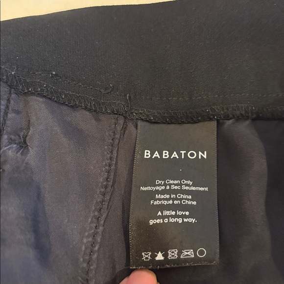 Babaton Aritzia Conan Black Side Stripe Tuxedo Crepe Ankle Trouser Pants Size 6 - Picture 7 of 7